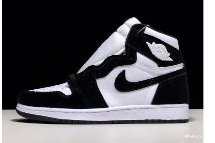 PANDA WHITE AIR JORDAN BLACK 1 0816